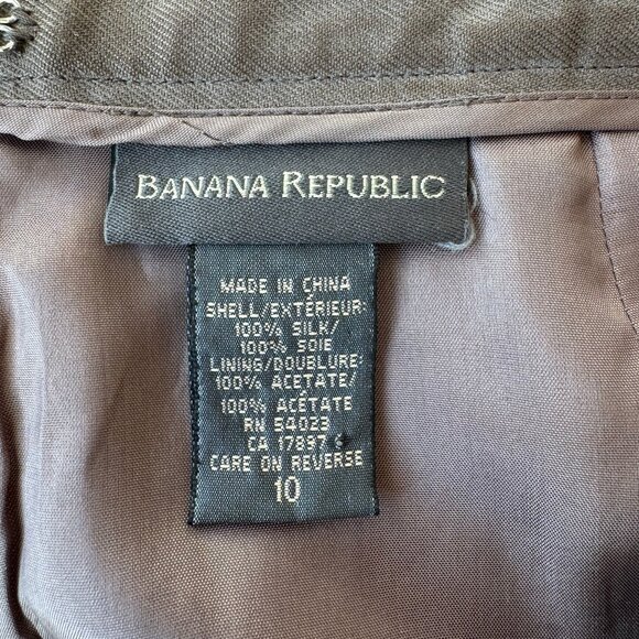 Banana Republic gray silk pencil skirt - Picture 3 of 4